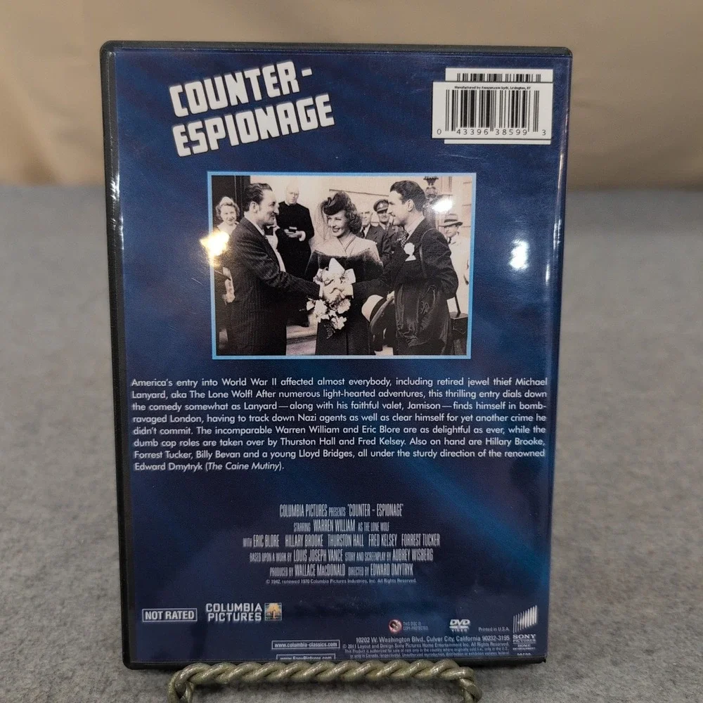 Counter-Espionage DVD 1942 The Lone Wolf‎ Warren William Columbia Pictures VG+ - Picture 2 of 2